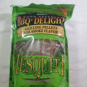 BBQr's Delight 100% All Natural Wood Grilling Pellets Smoke Flavor Mesquite1 lb